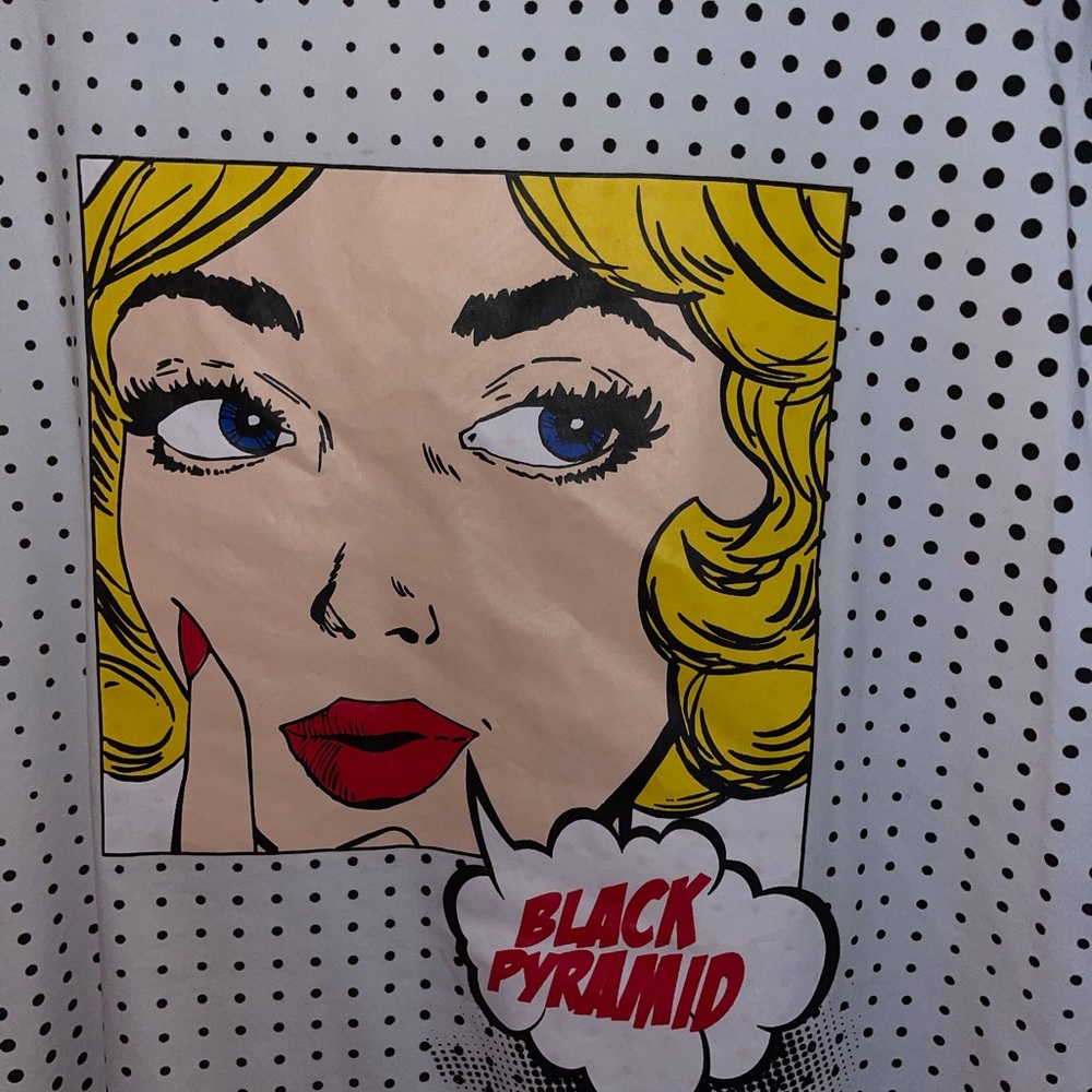Black Pyramid Graphic cartoon print oversized tee - Picture 3 of 5